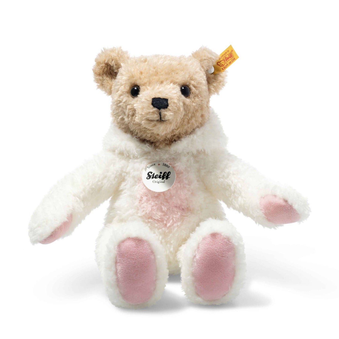 Steiff Plush-Teddy Bear with Easter Bunny Hoodie