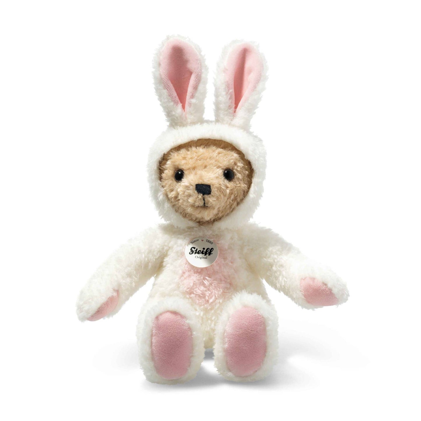 Steiff Plush-Teddy Bear with Easter Bunny Hoodie