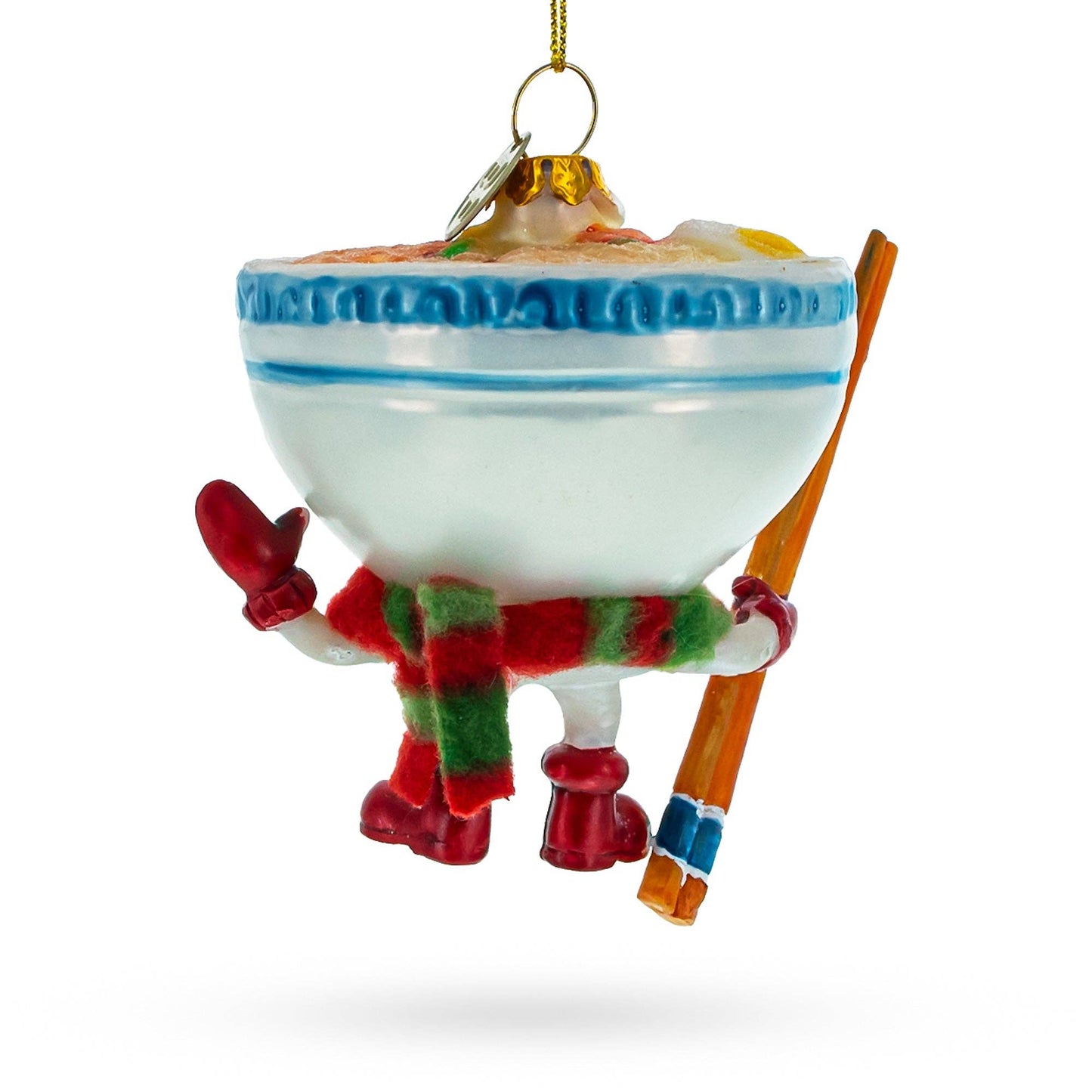 BestPysanky - Ramen Bowl with Chopsticks Glass Ornament