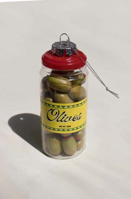 Love & Victory Ornament-Jar of Olives